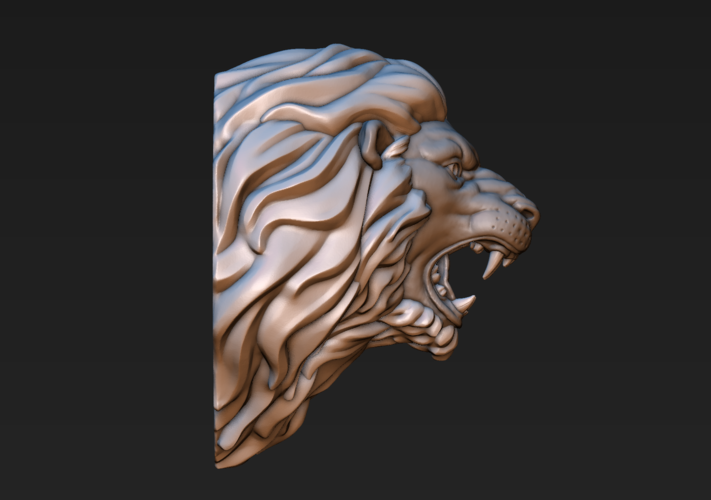 Lion head 3D Print 185755