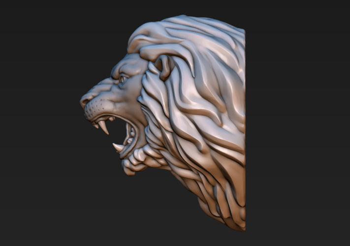 Lion head 3D Print 185759