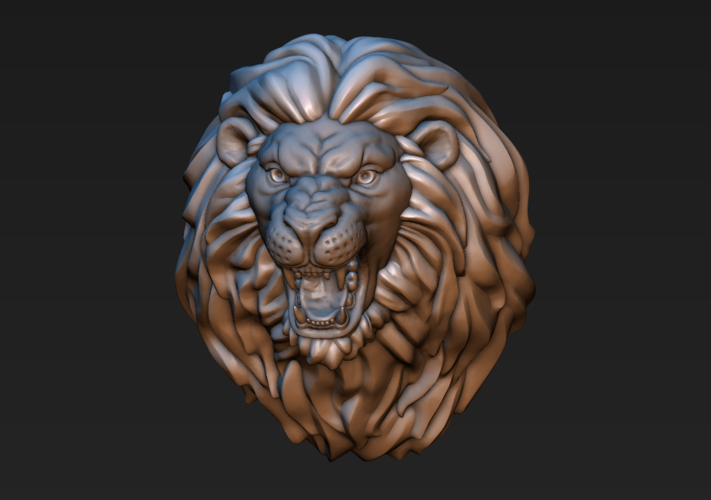 Lion head 3D Print 185761
