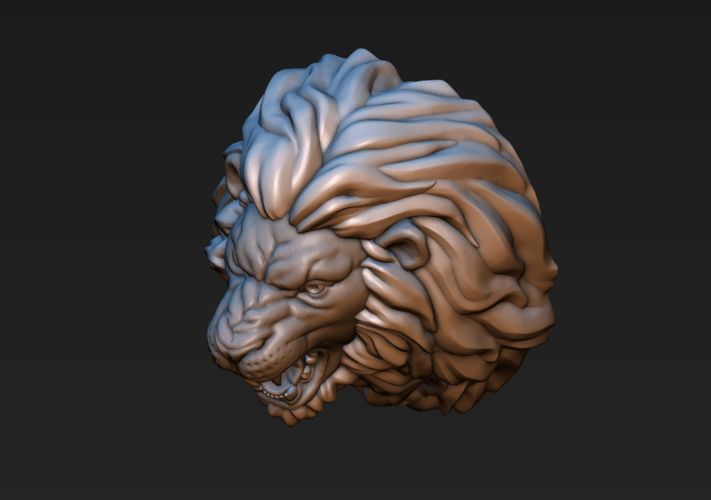 Lion head 3D Print 185762