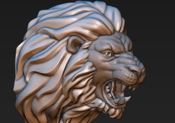 Lion head 3D Print 185766