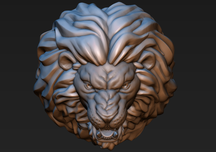 Lion head 3D Print 185767