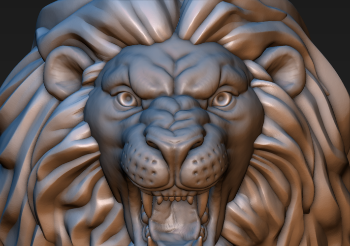 Lion head 3D Print 185769