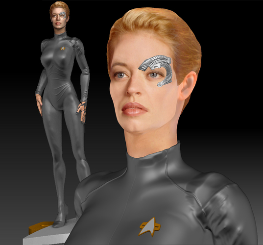 Star Trek Seven of Nine figurine. Jeri Ryan. 3D Print 185803