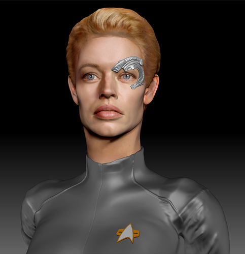 Star Trek Seven of Nine figurine. Jeri Ryan. 3D Print 185804