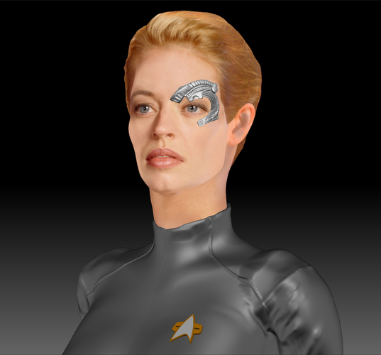 Star Trek Seven of Nine figurine. Jeri Ryan. 3D Print 185805