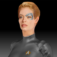 Star Trek Seven of Nine figurine. Jeri Ryan. - Thumbnail 3