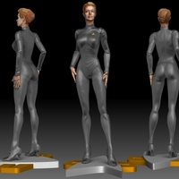 Star Trek Seven of Nine figurine. Jeri Ryan. - Thumbnail 6