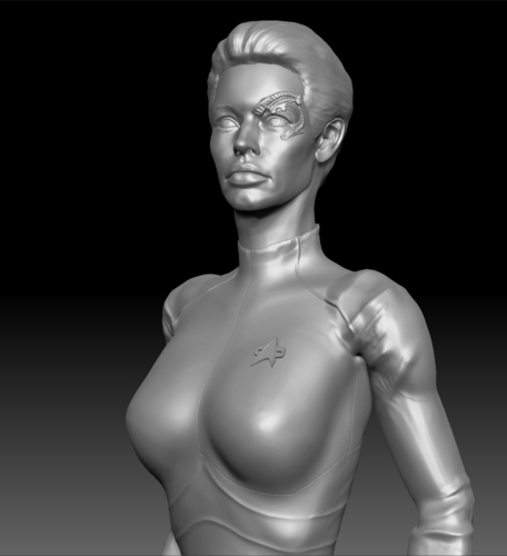 Star Trek Seven of Nine figurine. Jeri Ryan. 3D Print 185810