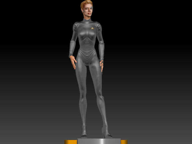 Star Trek Seven of Nine figurine. Jeri Ryan. 3D Print 185823