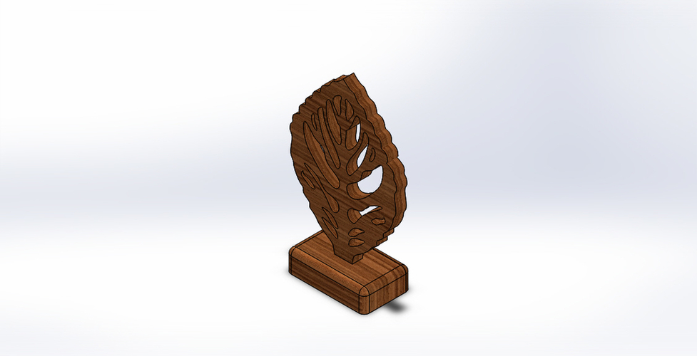 Decorative Leaf Stand 3D Print 186005
