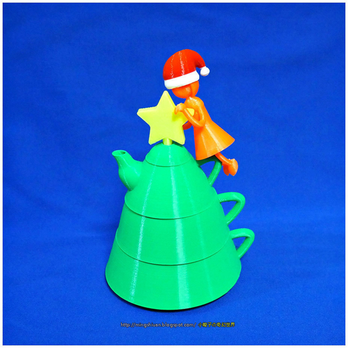 Christmas Creative tea sets 3D Print 186087