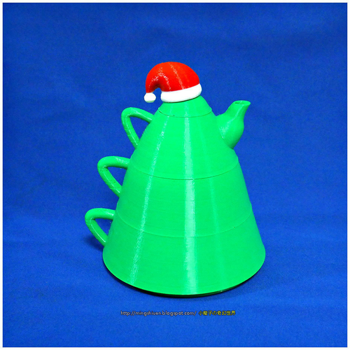 Christmas Creative tea sets 3D Print 186093