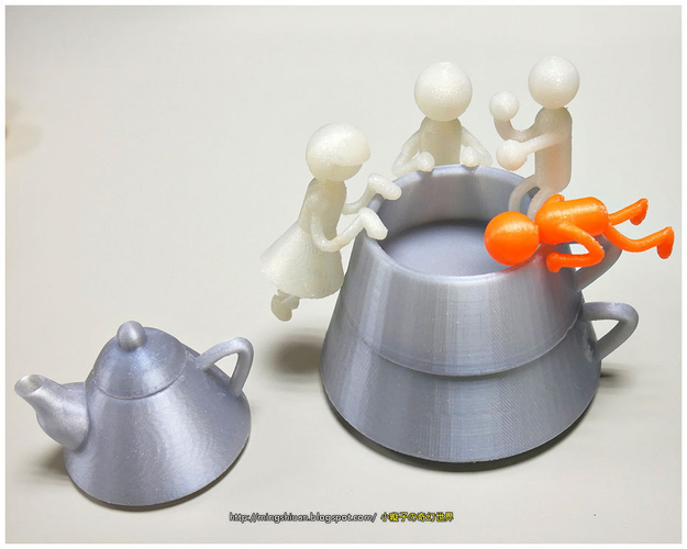 Creative tea sets 3D Print 186099