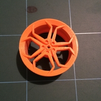 Small lambo wheel rim 1/10  3D Printing 186191