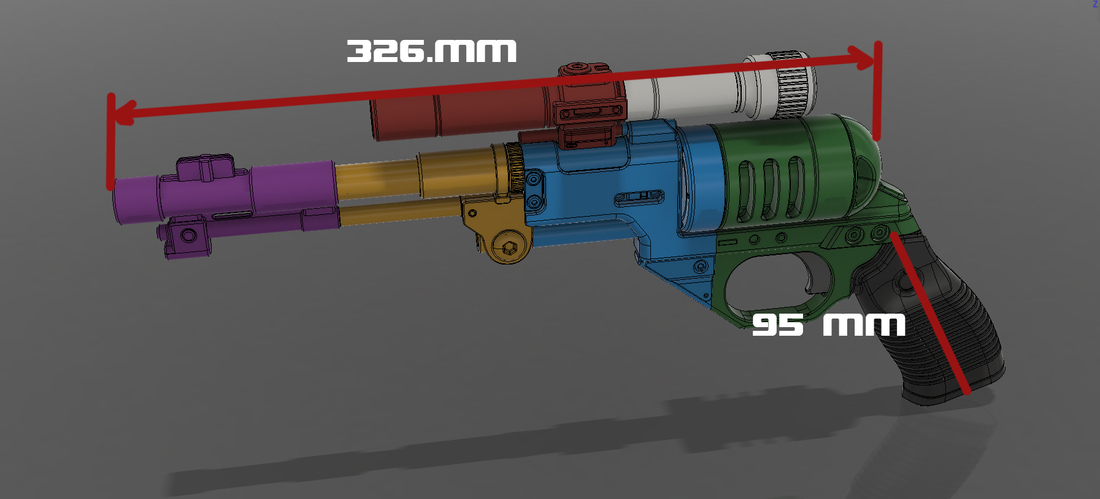 de-10 blaster pistol 3D Print 186220