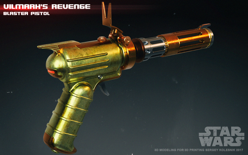 Vilmarhs Revenge blaster pistol 3D Print 186229
