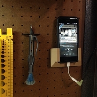 Small Larger iPhone Pegboard Holder 3D Printing 186284