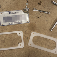 Motorcycle license plate frame - Thumbnail 2