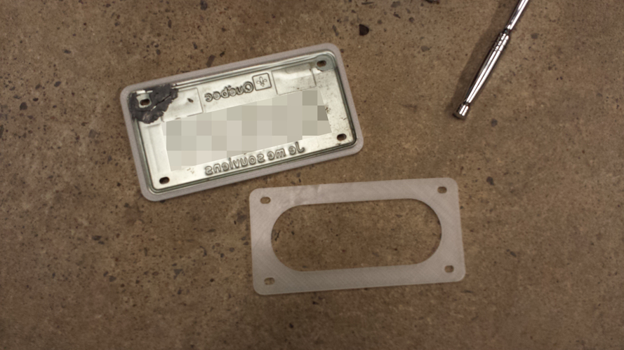 Motorcycle license plate frame 3D Print 186290