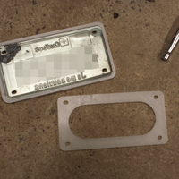 Motorcycle license plate frame - Thumbnail 3