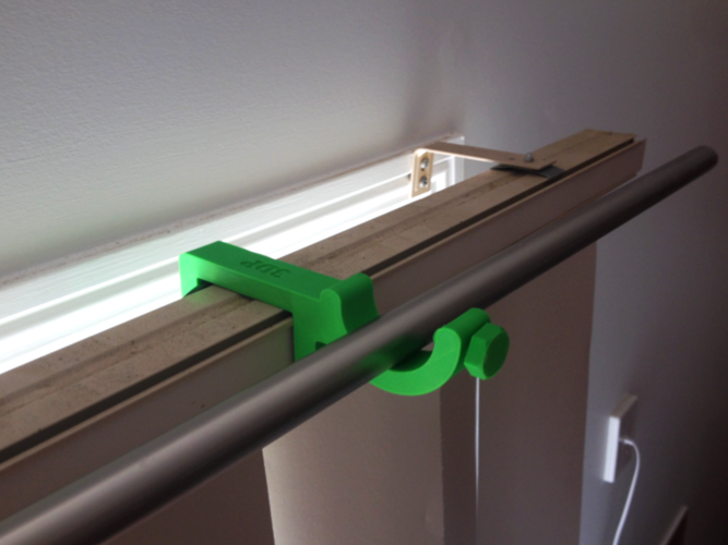 Curtain Rod Holder for Blinds Attachment