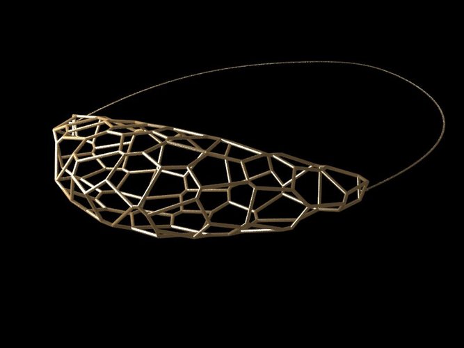 3D voronoi necklace 3D Print 18648