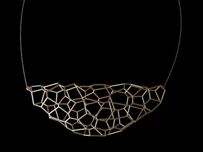 3D voronoi necklace 3D Print 18650