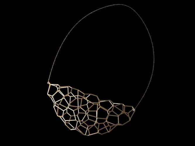3D voronoi necklace 3D Print 18651