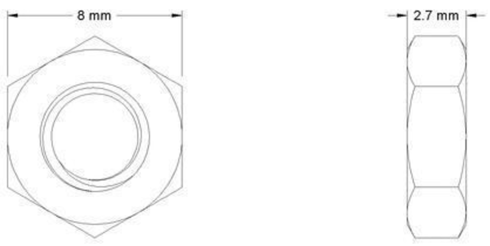  Metric M5 hex head screws and nuts collection 3D Print 186513