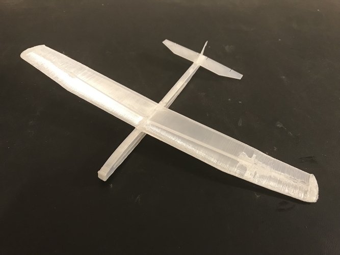 3D Printed 3D Printed Miniature Glider - Balsa Glider 