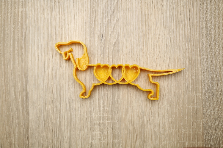Cookie shape dog dachshund 3D Print 186832