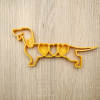 Small Cookie shape dog dachshund 3D Printing 186832