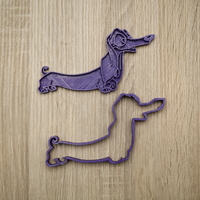 Small Cookie form dog dachshund 3 3D Printing 186834