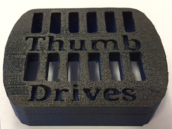12 Slot Thumb Drive Holder 3D Print 186948
