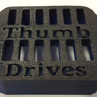 Small 12 Slot Thumb Drive Holder 3D Printing 186948
