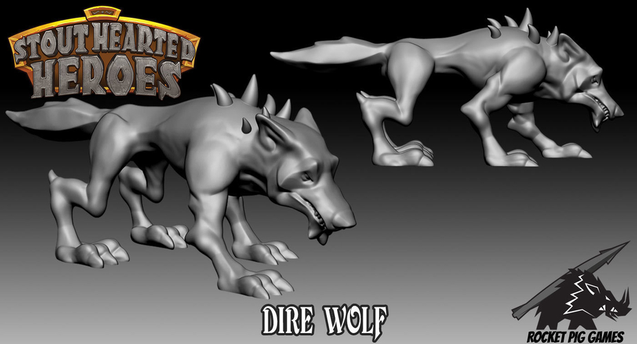 Rocket Pig Games Dire Wolf 3D Print 186953