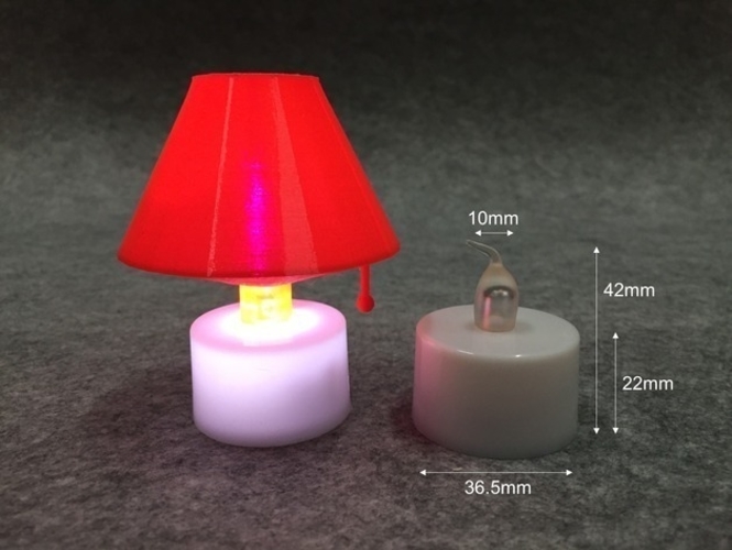 Mini Stand with LED candle 3D Print 186979