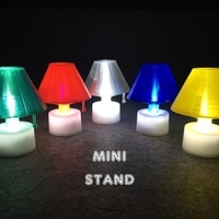 Small Mini Stand with LED candle 3D Printing 186981