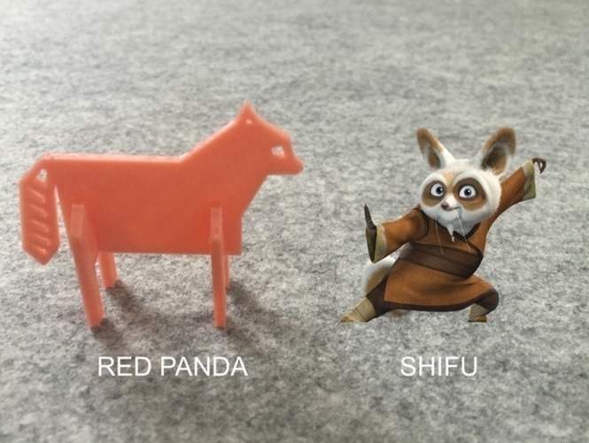 Simple Animals 15 - Kungfu Panda 3D Print 186985