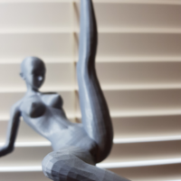 ​Nude sexy anime girl ​in dancing pose (NSFW) - Thumbnail 1
