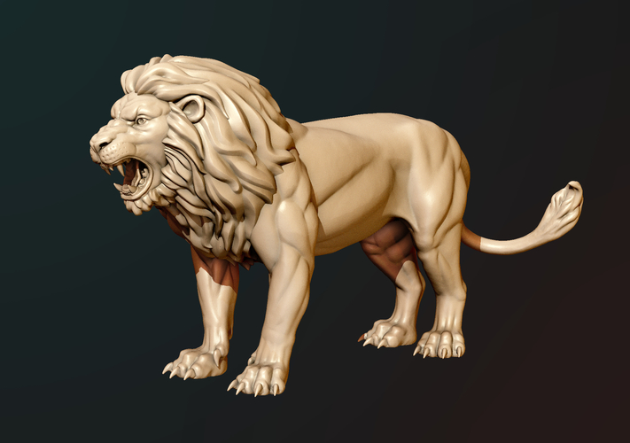 3D Printed Lion by kovalev14