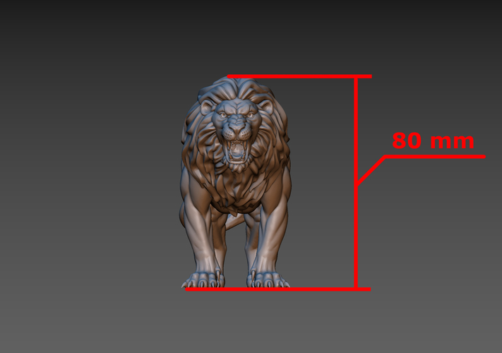 Lion 3D Print 187157
