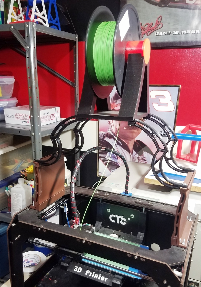 Filament  holder for (above) CTC Bizer printer