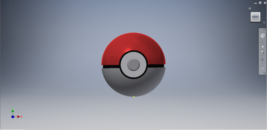 Pokeball with functional button – DiceworkFoundry