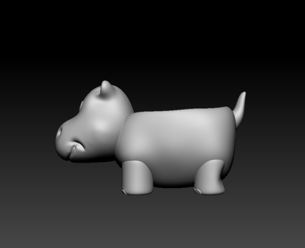 Hippo Planter  3D Print 187479