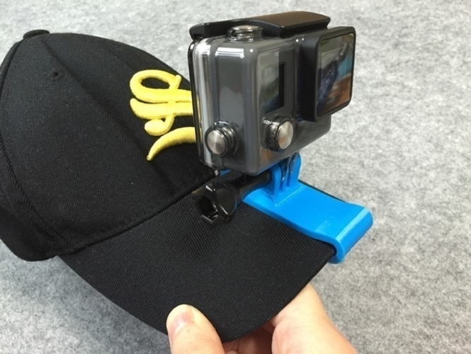 The connector of GoPro with a cap 3D Print 187482