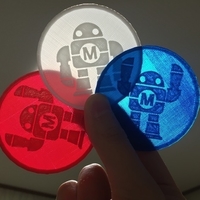 Maker Faire Robot (coin and key ring) - Thumbnail 1