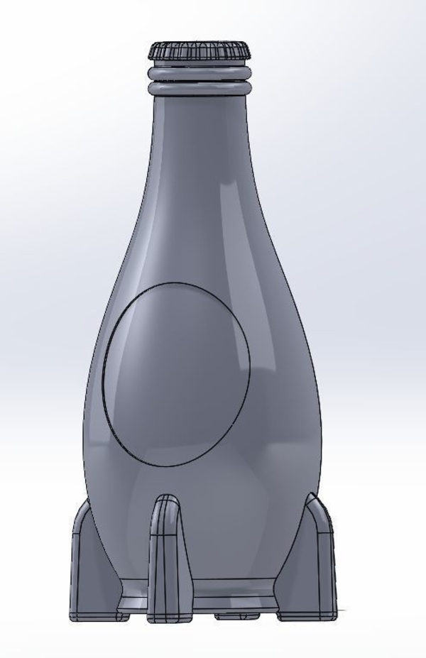 Medium Nuka Cola Bottle 3D Printing 187716