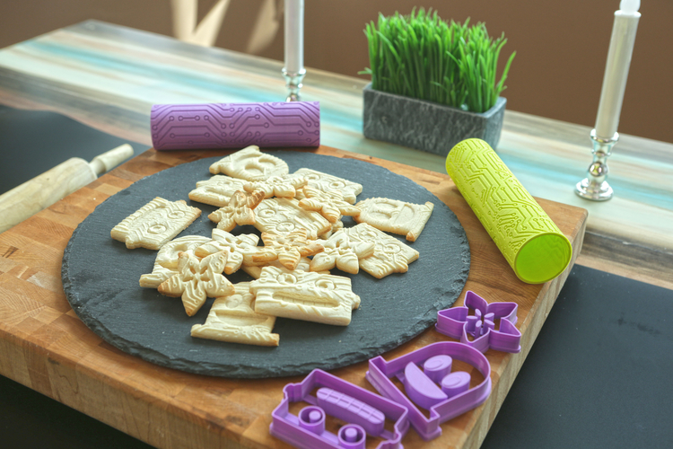 Circuit Cookie Roller 3D Print 187725